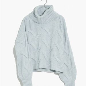 Madewell Light blue Turtleneck Sweater